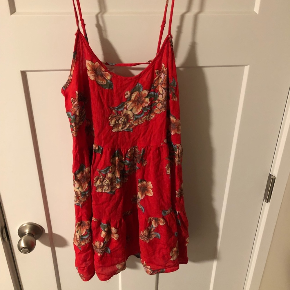 Lulus lace up back dress